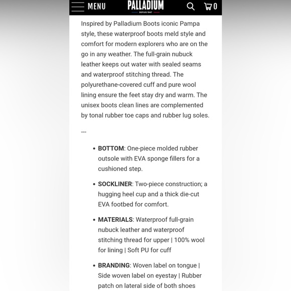 ❌ SOLD - Palladium Boots - Picture 9 of 9